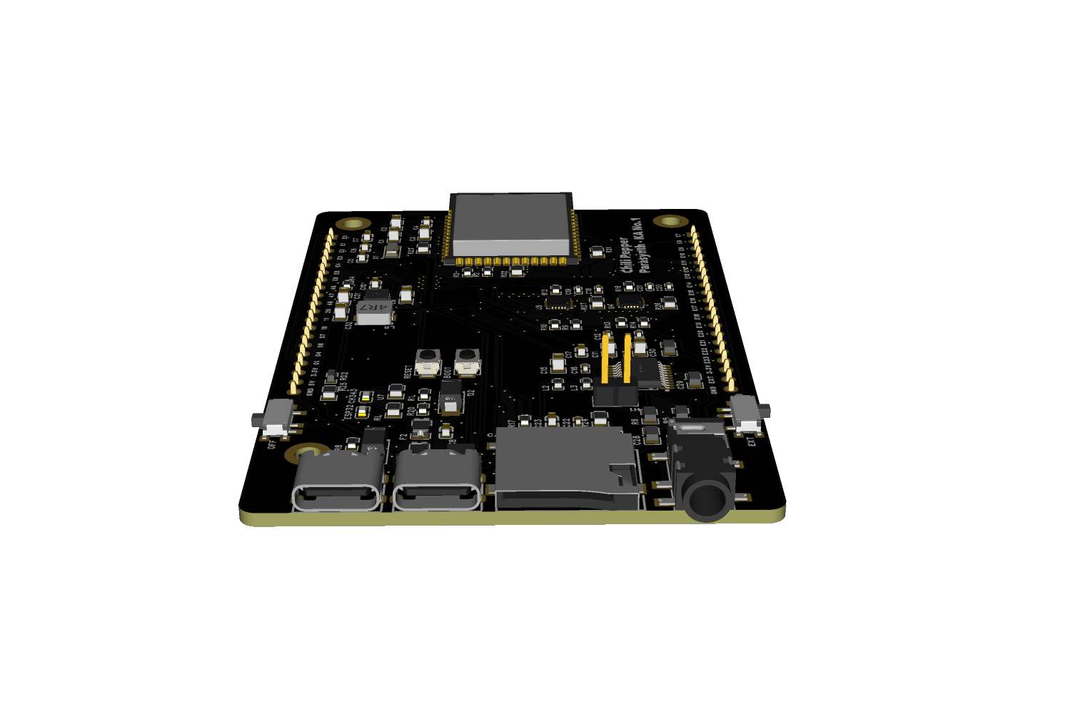 Chili Pepper: ESP32-S3 Audio & Touch Development Board for Electronic Instruments - Parasynth