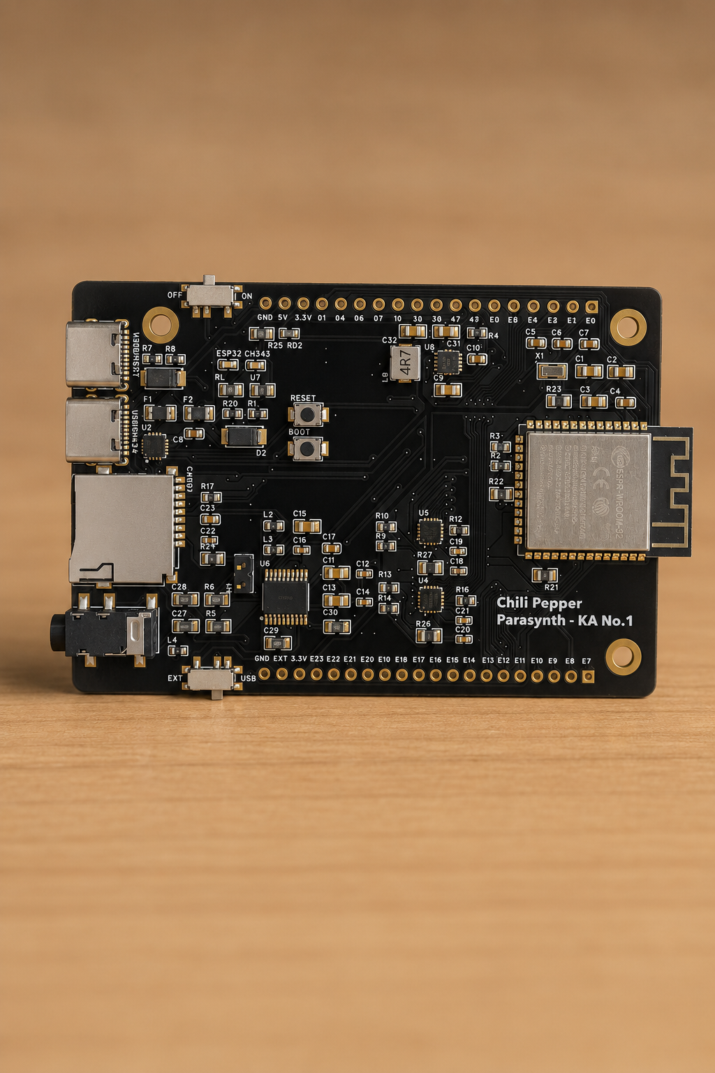 Chili Pepper: ESP32-S3 Audio & Touch Development Board for Electronic Instruments - Parasynth